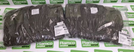 10x British Army mens wool jerseys - heavy round neck - Olive - 112cm