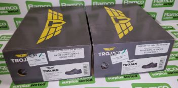 2x pairs of Trojan G99 Safety shoes - code 6T2005 - Black - size 5