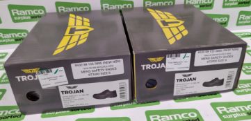 2x pairs of Trojan G99 Safety shoes - code 6T2006 - Black - size 6