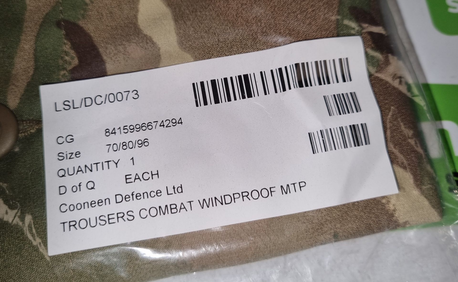 2x British Army MTP combat trousers - size 70/80/96 - Image 2 of 2