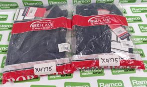 2x Portwest Anti-static BizFlame Pro Coveralls - Navy - 2x Large