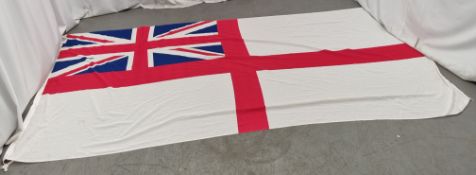 United Kingdom Naval ensign - White Ensign - 8 breadth 1840 x 3680mm