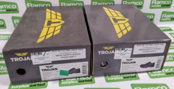 2x pairs of Trojan G99 Safety shoes - code 6T2005 - Black - size 5