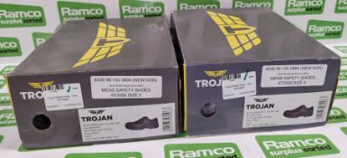 2x pairs of Trojan G99 Safety shoes - code 6T2005 - Black - size 5
