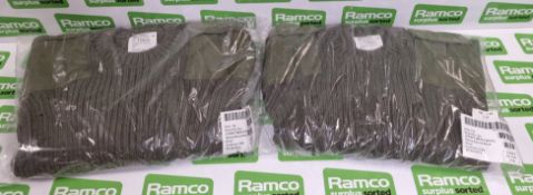 6x British Army mens wool jerseys - heavy round neck - Olive - 118cm