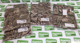 4x British Army MTP combat jacket 2 warm weather MTP - sizes 2x 180/112, 1x 170/104, 1x 160/96