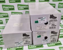 3x pairs of Composite lace up shoes - sizes UK3, UK6, UK7