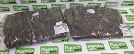 7x British Army mens wool jerseys - heavy round neck - Olive - 118cm