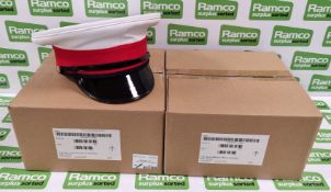 2x Royal Marines male service caps - 56cm