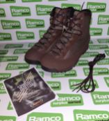 Aku combat boot with Gore-tex lining - High liability - Brown - 15L