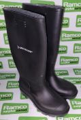 3x pairs of Dunlop wellington boots - Pricemastor Black / Black - 380PP - size 4