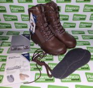 Heroes Wear Haix male combat boots - High liability - Gore-Tex - Brown - 12M