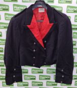 British Forces - short dress jacket - Black - Red trim / collar - unknown size / no label