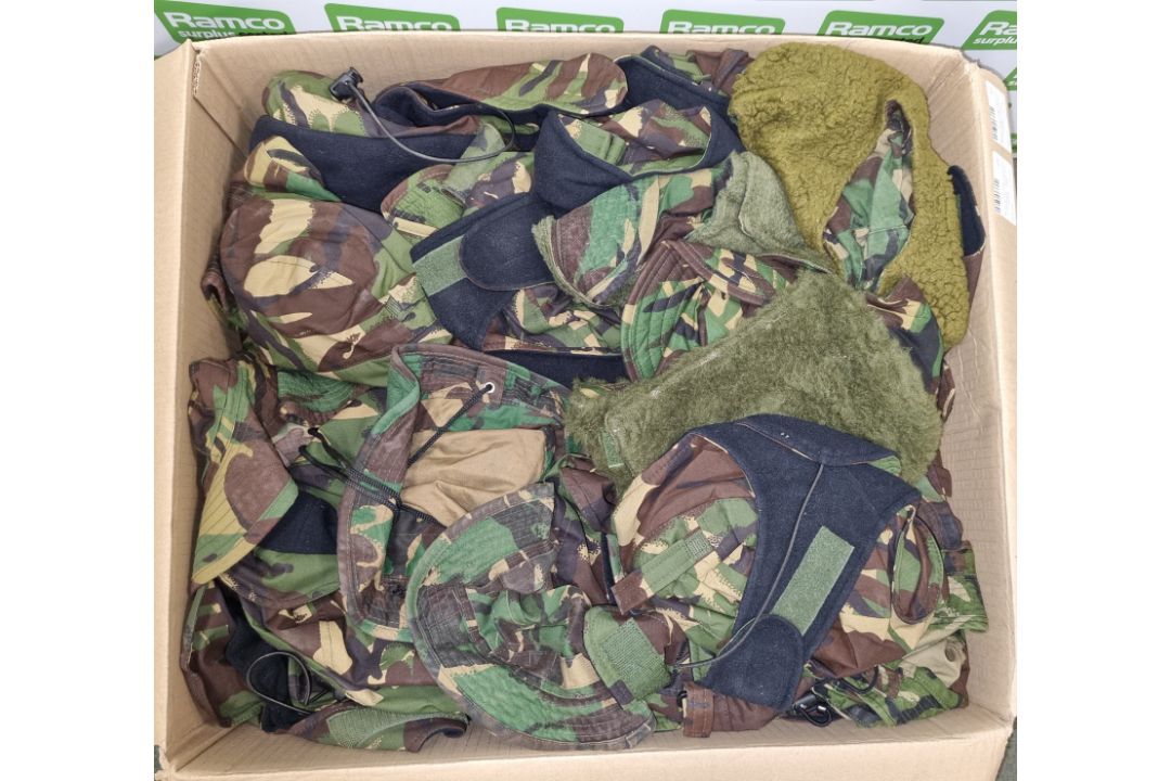 100x British Army DPM mixed hats - cold weather, tropical and combat - mixed sizes - Image 2 of 10