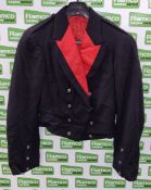 British Forces - short dress jacket - Black - Red trim / collar - unknown size / no label