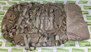 10x British Army MTP 90 Litre GU Bergen rucksacks