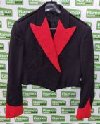 British Forces - short dress jacket - Black - Red trim / collar - unknown size / no label