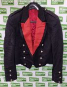 British Forces - short dress jacket - Black - Red trim / collar - unknown size / no label