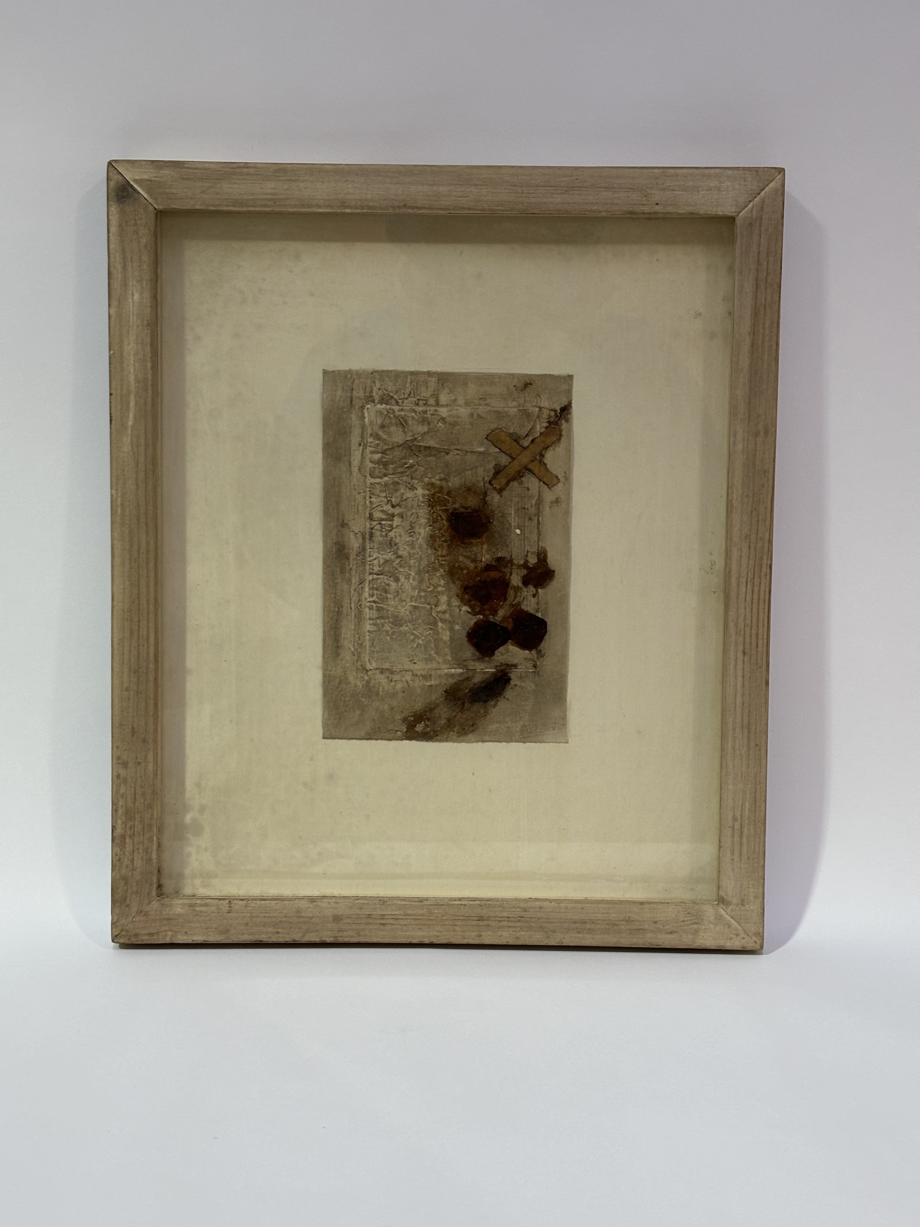 Jenny Smith (Scottish), "Lost Letter", mixed media, dated 1994, framed, artist label verso. (