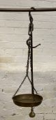 A 19th century iron and brass counter balance scale.