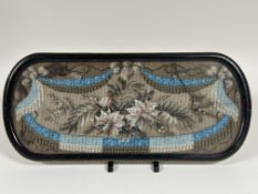 Property of the late Countess Haig, a Victorian enonized oval table center piece with placed top