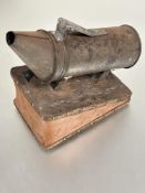 Property of the late Countess Haig, a country house tin foot operated set of fire bellows with