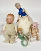 Property of the late Countess Haig, a Armand Marseilles German bisque head baby doll, head