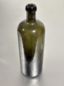 Property of the late Countess Haig, a Hungarian Hunyadi Janos Saxiehners Bitterquelle green glass