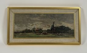 Property of the late Countess Haig: Keeley Halswelle (1831-91), Cottages through the Trees, oil on