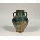 An Islamic, Kashan, glazed pottery twin-handled jar, probably 12th/13th century, with iridescent - Image 2 of 5