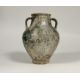 An Islamic, Kashan, glazed pottery twin-handled jar, probably 12th/13th century, with iridescent - Image 3 of 5