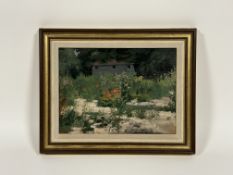 Ernest Stephen Lumsden R.S.A., R.E. (British, 1883-1948), A Corner of a Wild Garden, signed lower