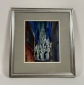 Jack Firth R.S.W. (Scottish, 1917-2010), Night Gothic (Church of Saint-Maclou, Rouen), signed