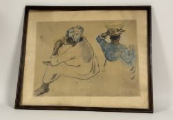After Paul Gauguin (1848-1903), Martinican Women, coloured print, unsigned, numbered in pencil 355/