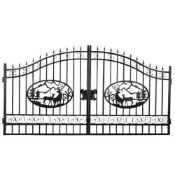 GREATBEAR - 14' IRON GATE WITH DEER ARTWORK