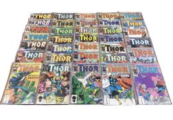 Marvel Comics The Mighty Thor, large group of 1980's comics, (English and American price variants).