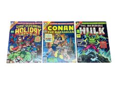 Marvel Collectors issues The Incredible Hulk (1978) #17, Conan The Barbarian (1977) #15, Giant Super