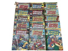 Marvel Comics Captain Britain #1-22 #26 #31-29 (1976/77) (No Free Gifts) issue #1 & 2 are in very po