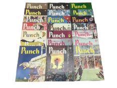 Collection of Punch magazines mostly (1957/59)