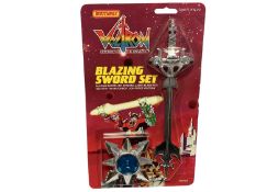 Matchbox (1984) Voltron defender of the Universe Blazing Sword Set, on card with bubblepack No.70040