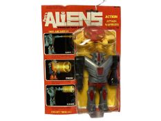 Park's Aliens Zark & Zoark action attack warriors, on card with bubblepack No.700 (2)