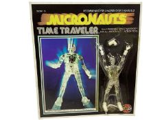 Airfix Mego Corps (c1976) Micronauts Time Traveler Clear, on unpunched card with blister pack No.503