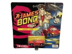 ERTL James Bond JR vehicles including James' Car No.1387, S.C.U.M. Helicopter No.1385 & Warfield Van