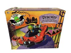Bandai (c1991) Little Dracula vehicles Coffin Car No.4052, Easy Biter Bi-Cycle No.4053 & Dracaster N