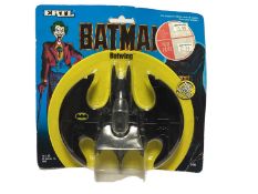ERTL DC Comics (c1989) Batman diecast vehicles Batwing no.2495, Joker Van no.2494, Batmobile No.1064