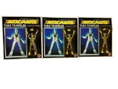 Airfix Mego Corps (c1976) Micronauts Time Travelers Clear, on unpunched card with blister pack (disc