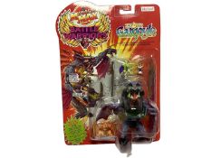 Bluebird (c1994) Mighty Max Battle Warriors - Shatters Garagoyle, on card with comic strip on reserv