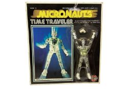 Airfix Mego Corps (c1976) Micronauts Time Traveler Clear, on card with blister pack. No.50301-5 (!)