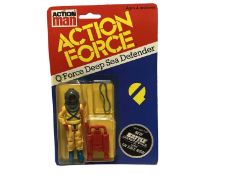 Palitoy Action Man Action Force Q Force Deep Sea Defender, on card with blister pack (1)