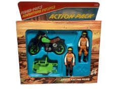 Fisher-Price (c1977-1980) Adventure People Cycle Racing Team Action Pack, in window box No.356 (1)